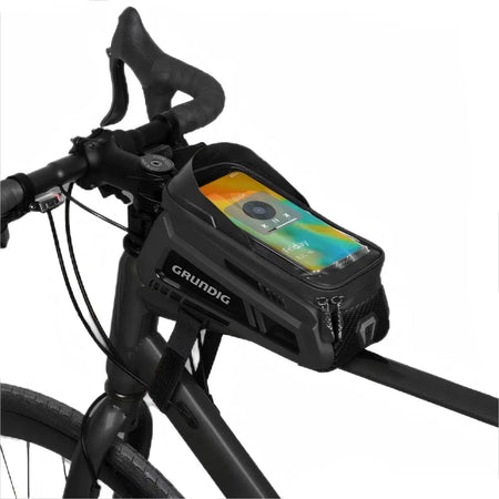 Grundig Wasserdichte Oberrohrtasche für Fahrrad-Touchscreen-Fenster