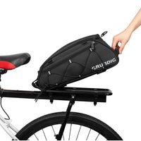 Grundig 8L sacoche de porte-bagages de vélo étanche coque rigide arrière sacoches amovibles
