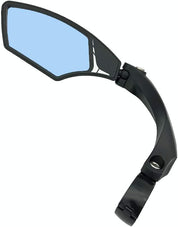 GRUNDIG Neuer Lenkerfahrradspiegel, HD bruchsicher, sicherer, kristallklarer Glas Spiegel, verstellbarer, drehbarer Fahrradspiegel, Rückspiegel für Fahrräder, HF-MR095