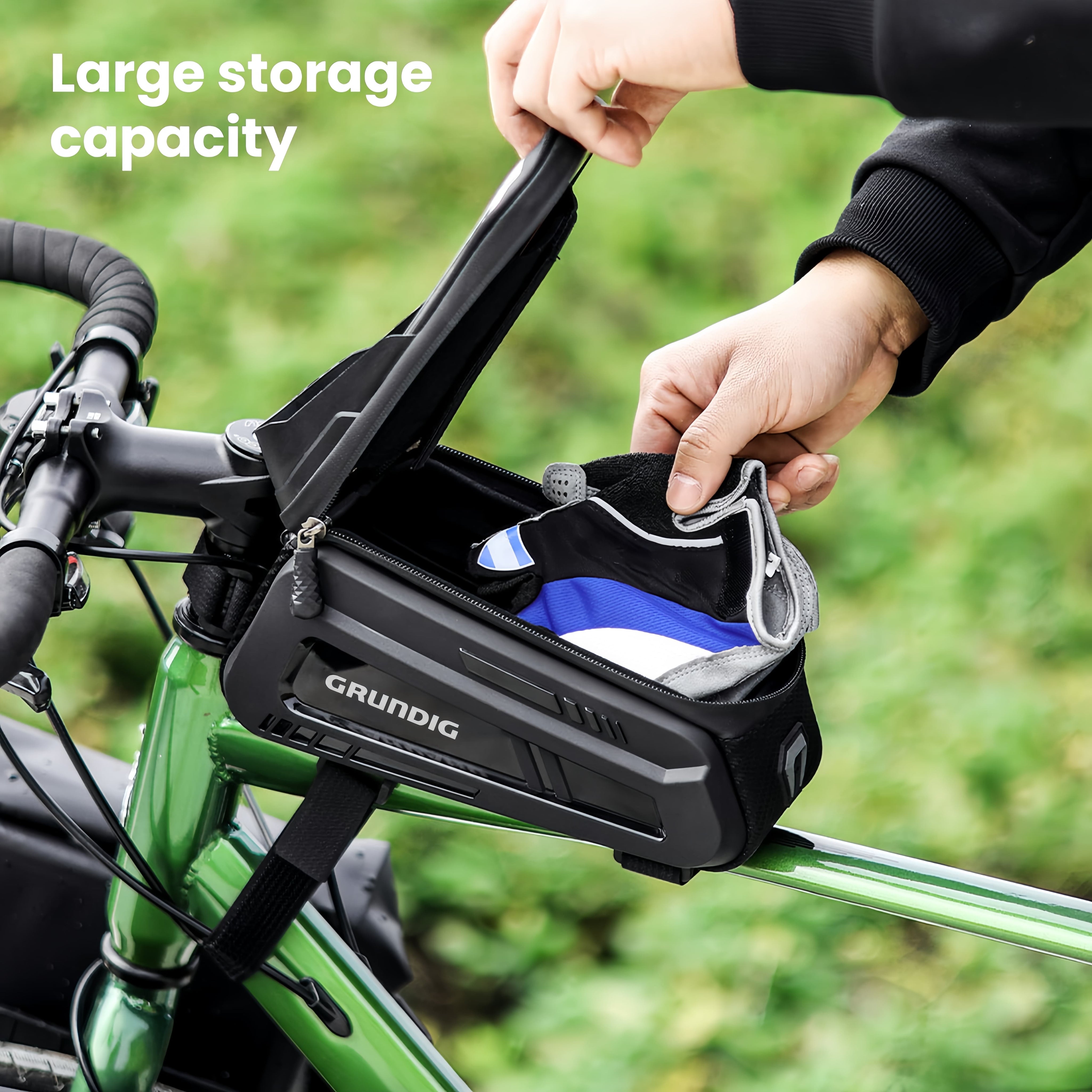 mountainbike oberrohrtasche Grundig Wasserdichte Oberrohrtasche für Fahrrad-Touchscreen-Fenster – grundig-bike