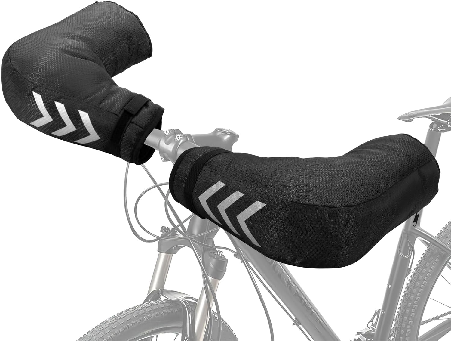 GRUNDIG cycling winter gloves: Warm, reflective grip gloves, ideal for commuters & MTB as a gift for him and her.