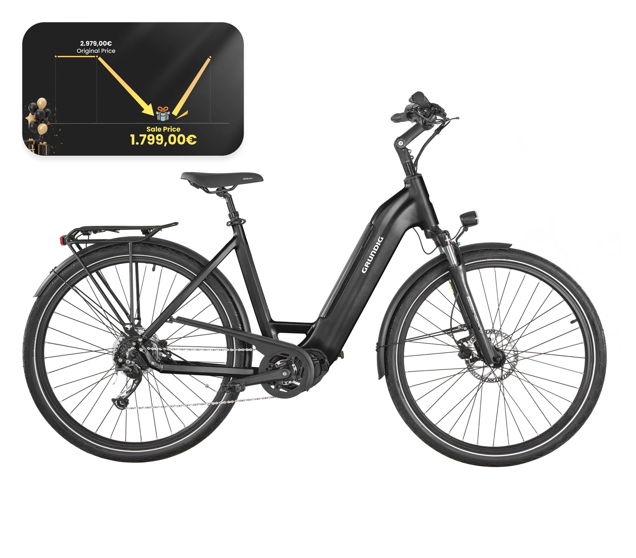 GRUNDIG GCB-1 E-Bike Schwarz Grundig E Bike Test
