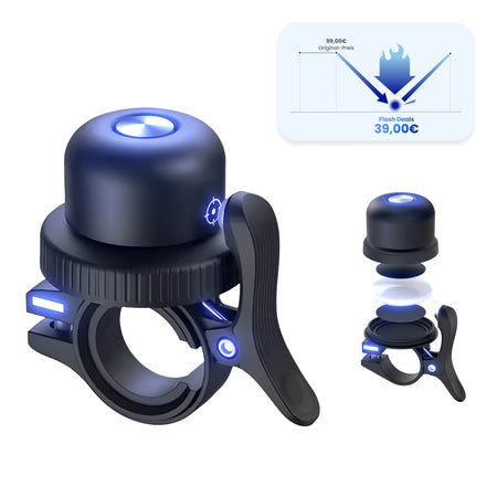 GRUNDIG bicycle bell incl. Findmy tracker - for iPhone users