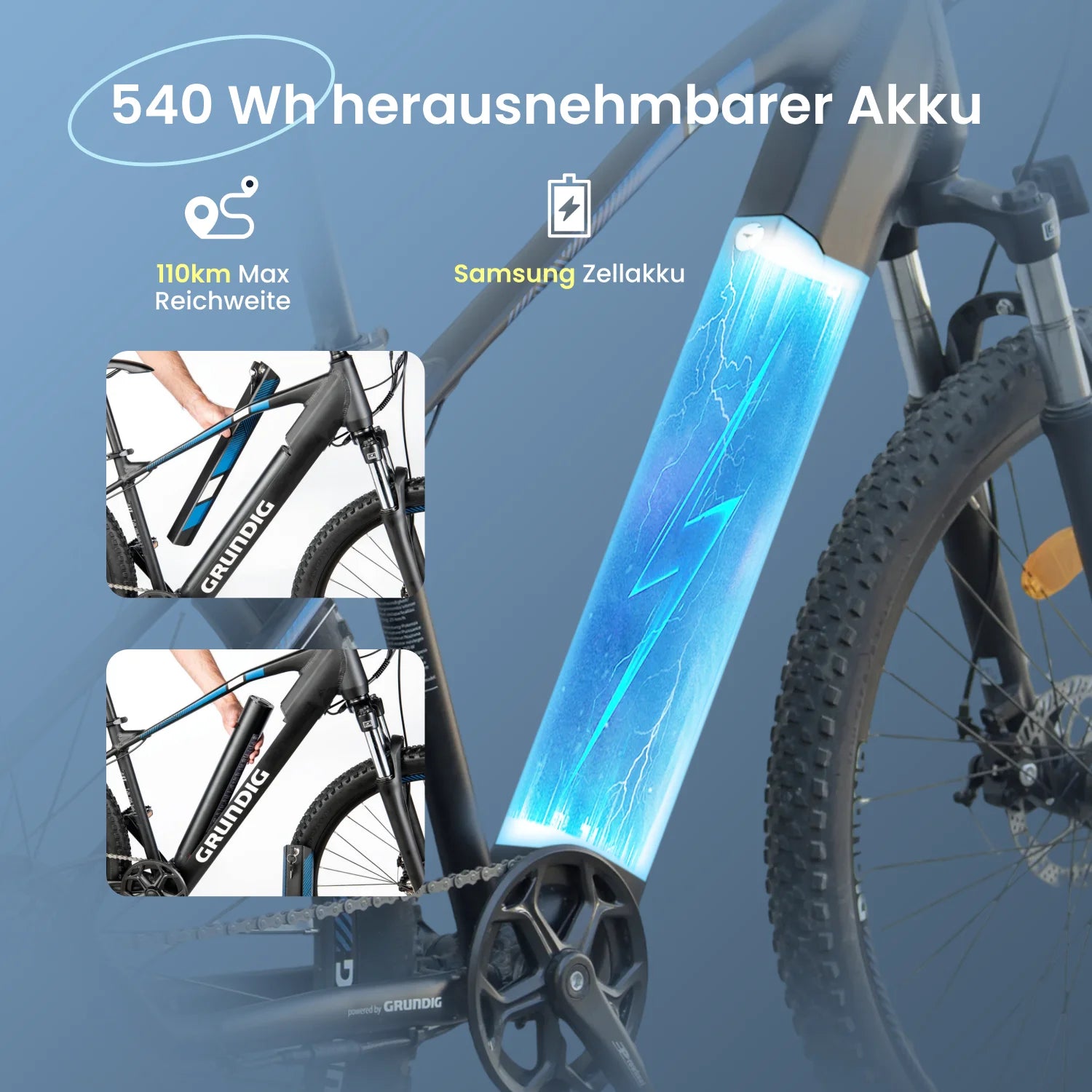 grundig e mountainbike fully 27 5 GRUNDIG E275 E-Bike 27,5 Zoll – 540Wh Akku, 250W Motor, 110 km Reichweite – grundig-bike