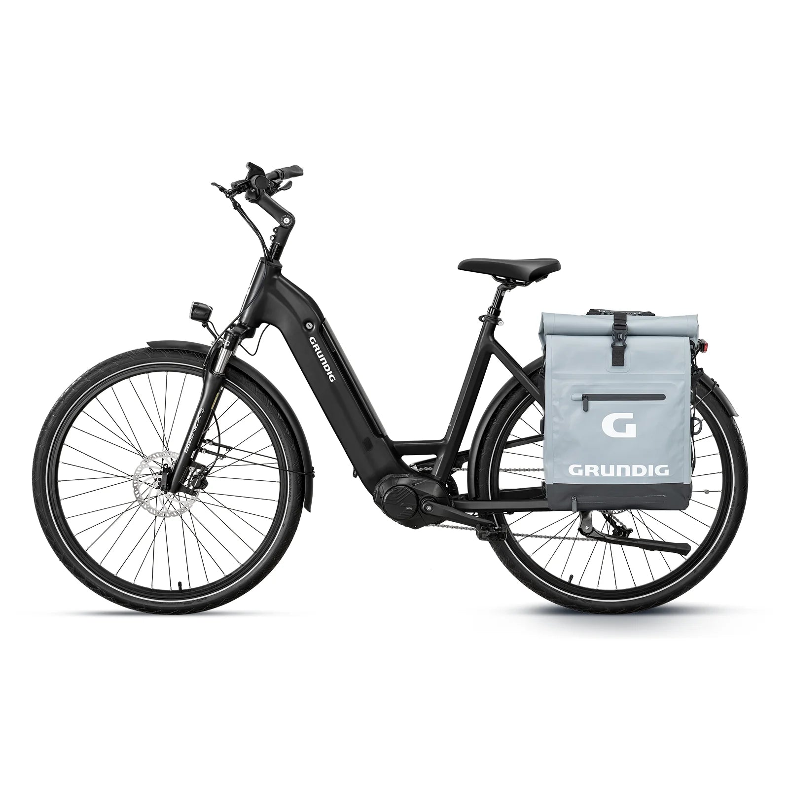 GCB-1 Schwarz + Fahrradtasche Bündel – grundig-bike