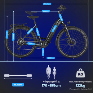 GRUNDIG GCB-1 E-bike ijsblauw