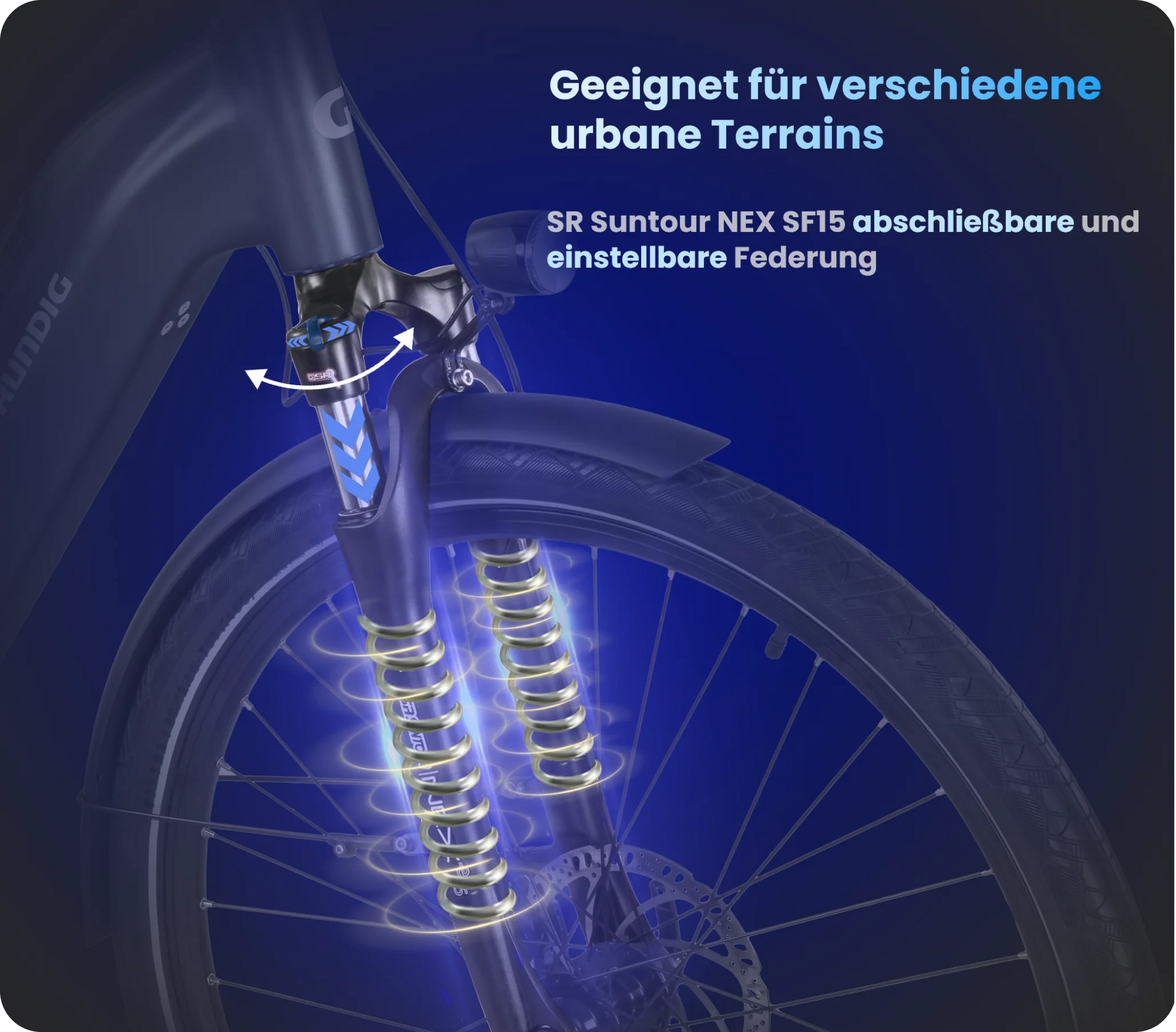 GRUNDIG GCB-1 E-Bike Eisblau