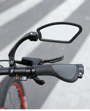 GRUNDIG Neuer Lenkerfahrradspiegel, HD bruchsicher, sicherer, kristallklarer Glas Spiegel, verstellbarer, drehbarer Fahrradspiegel, Rückspiegel für Fahrräder, HF-MR095