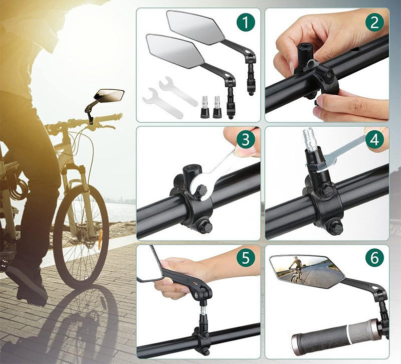 GRUNDIG Nuovo specchio per manubrio di bicicletta BM-L002