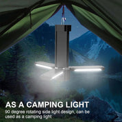 Grundig Campinglaterne zum Aufhängen, Magnetanziehung, wiederaufladbar, Powerbank-Funktion, für Camping, Wandern, Zelt, Autoreparatur