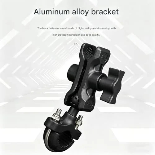 Grundig Premium Handyhalterung Fahrrad & Motorrad – Vibrationsschutz & Bombenfester Halt für Downhill & Trail – Universal Halterung für 4,7-7,2" Handys mit Einhand-Zugriff & M10 Adapter