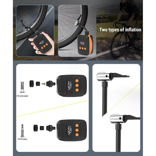 GRUNDIG elektrische Fahrradpumpe, tragbare Mini-Luftpumpe